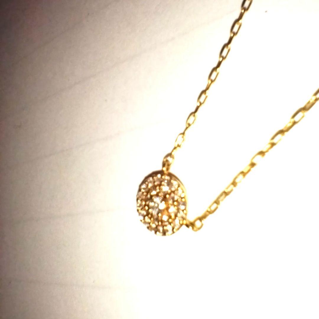 EAU DOUCE4℃　750　サークルネックレス　装飾ダイヤモンド