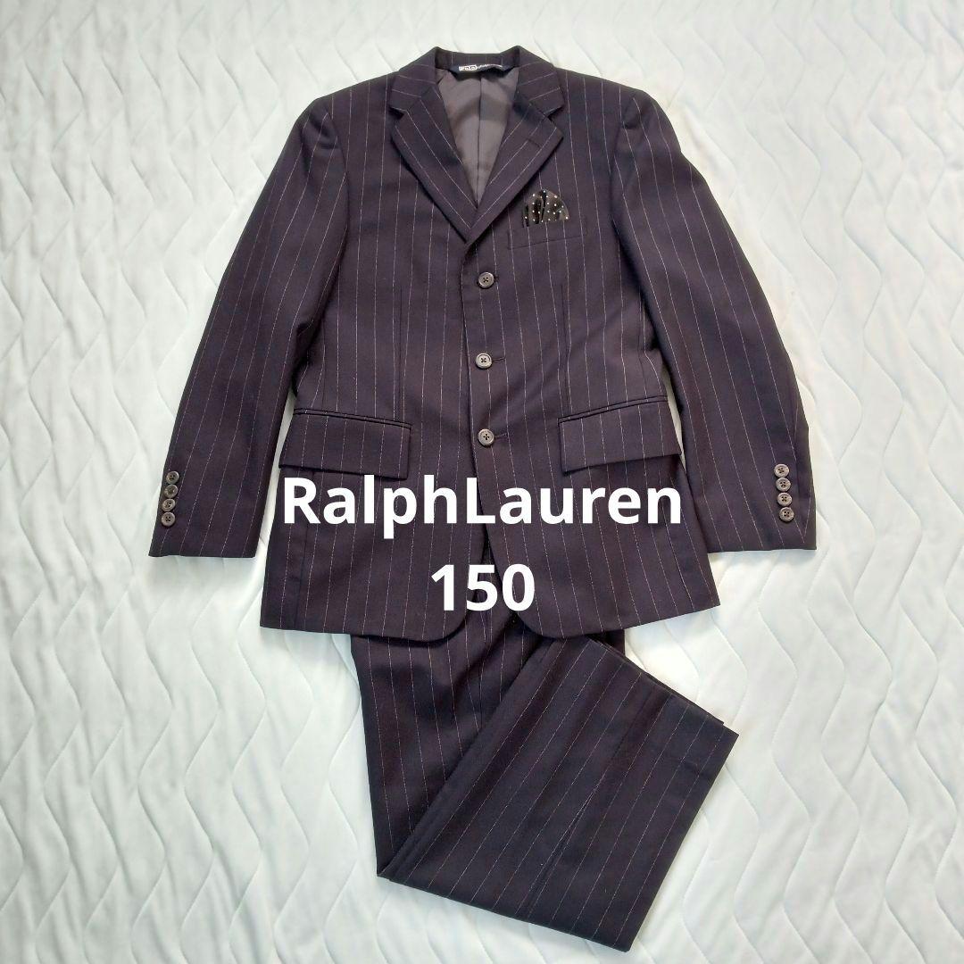 ラルフローレン フォーマルスーツ 150 ネイビー ストライプ ジャケット