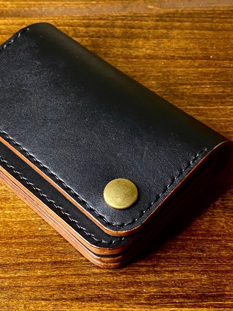 トラッカーウォレット ミドル/本革/茶芯/真鍮/財布/革財布