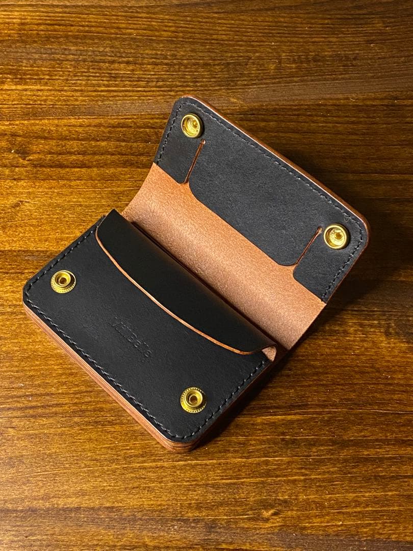 トラッカーウォレット ミドル/本革/茶芯/真鍮/財布/革財布