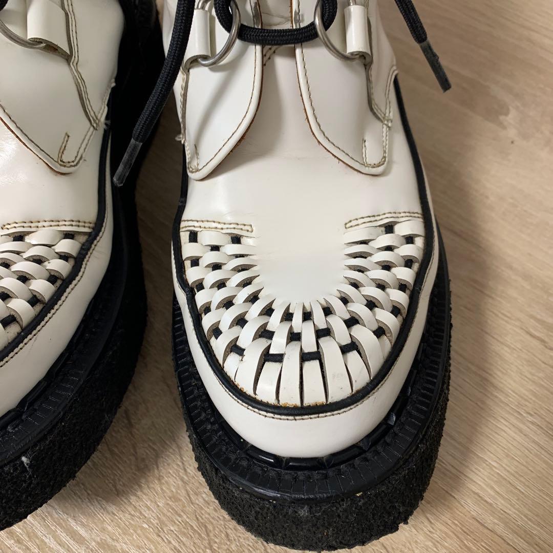 おすすめ品e coxハイカットラバーソール(UK6)ホワイト(中古品)