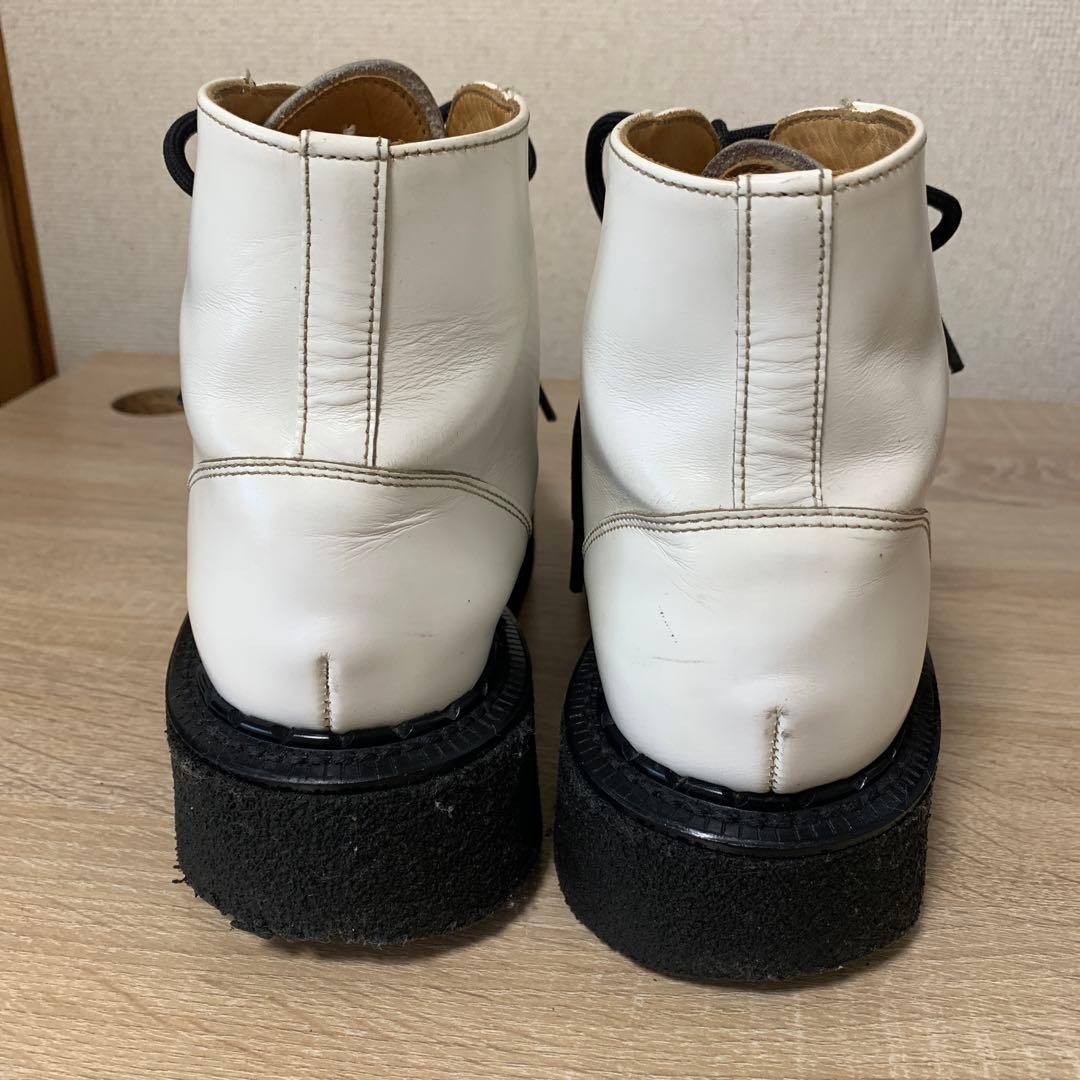 おすすめ品e coxハイカットラバーソール(UK6)ホワイト(中古品)