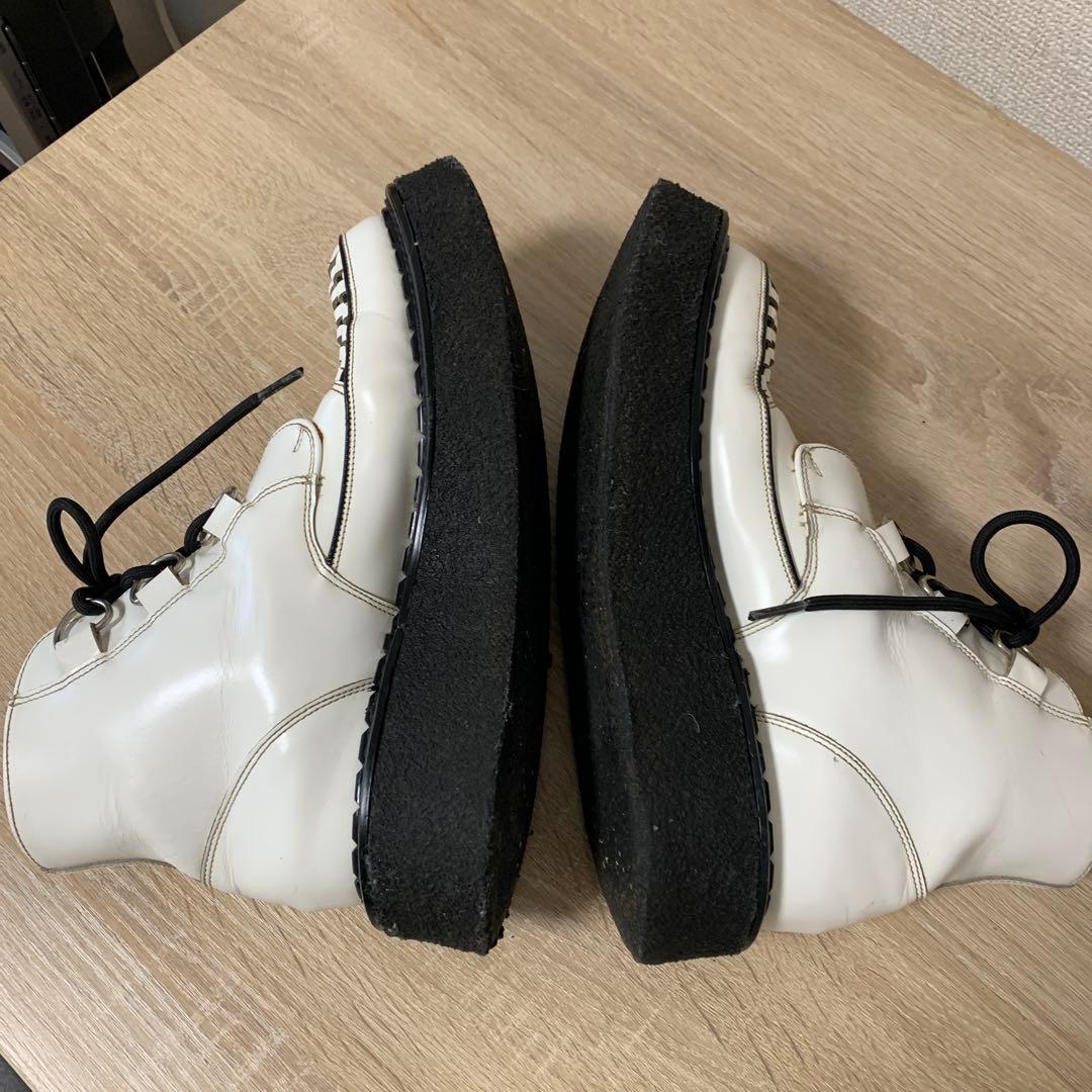 おすすめ品e coxハイカットラバーソール(UK6)ホワイト(中古品)