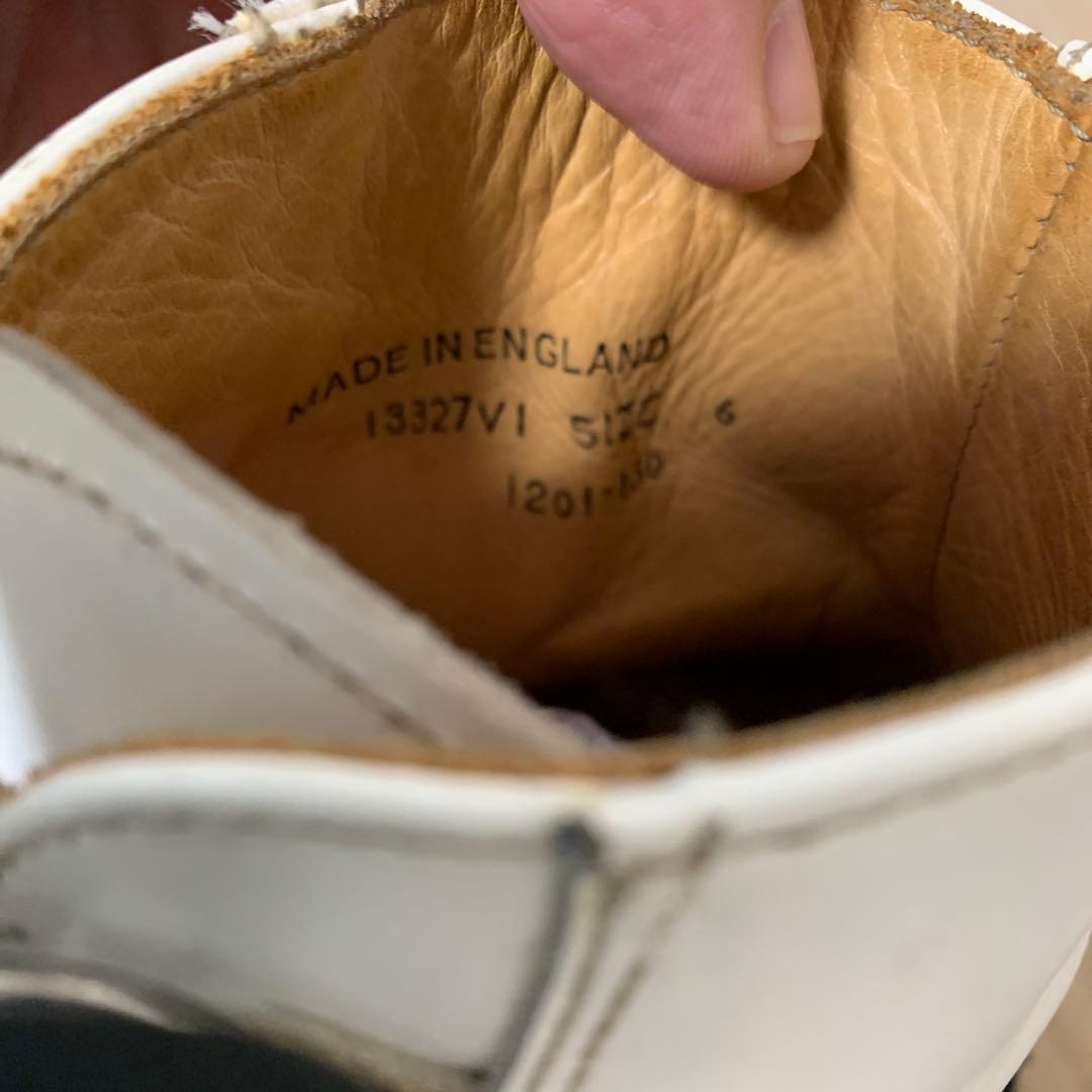 おすすめ品e coxハイカットラバーソール(UK6)ホワイト(中古品)