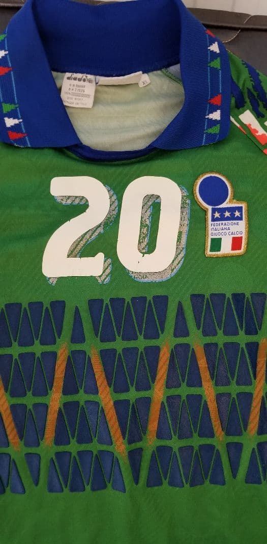 イタリア代表、ゴールキーパーユニフォーム、アウェイ、XL、1994アメリカW杯