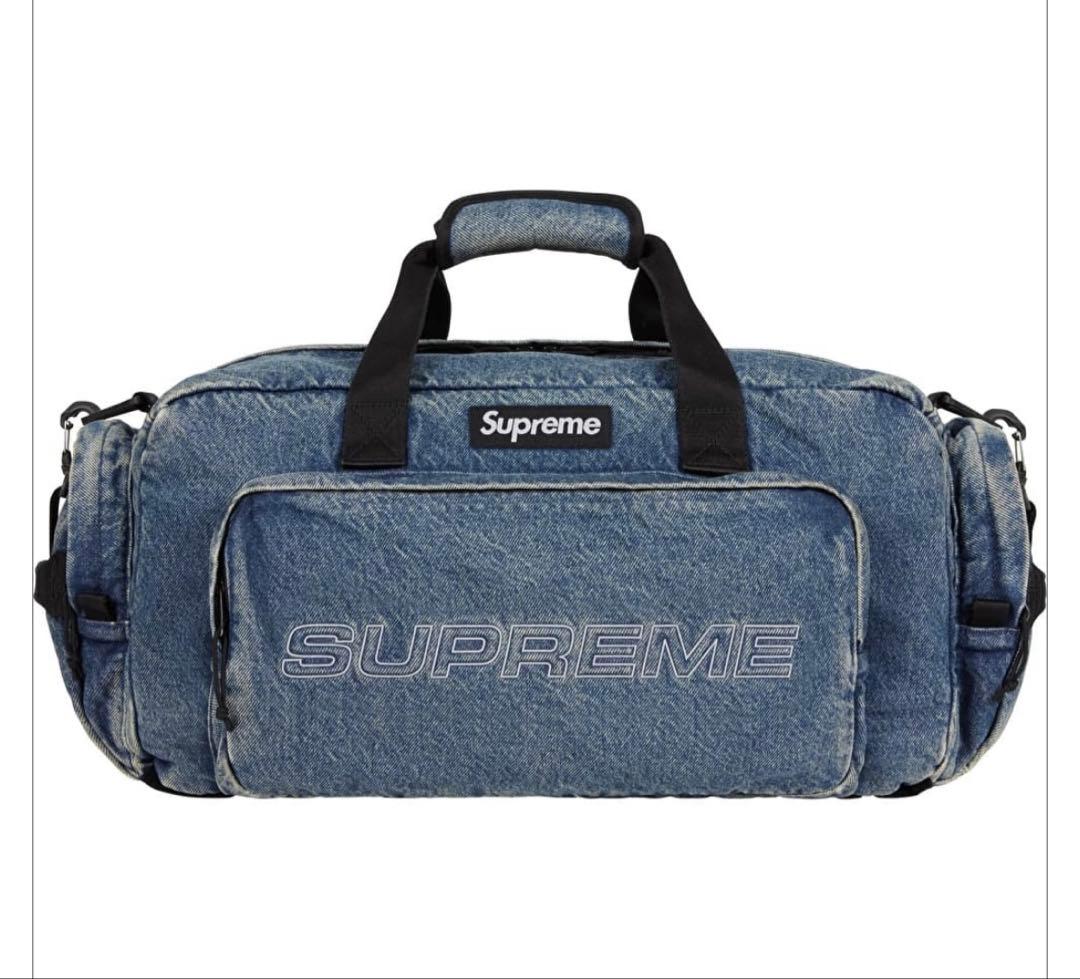 バッグ Supreme Denim Duffle Bag Washed Indigo