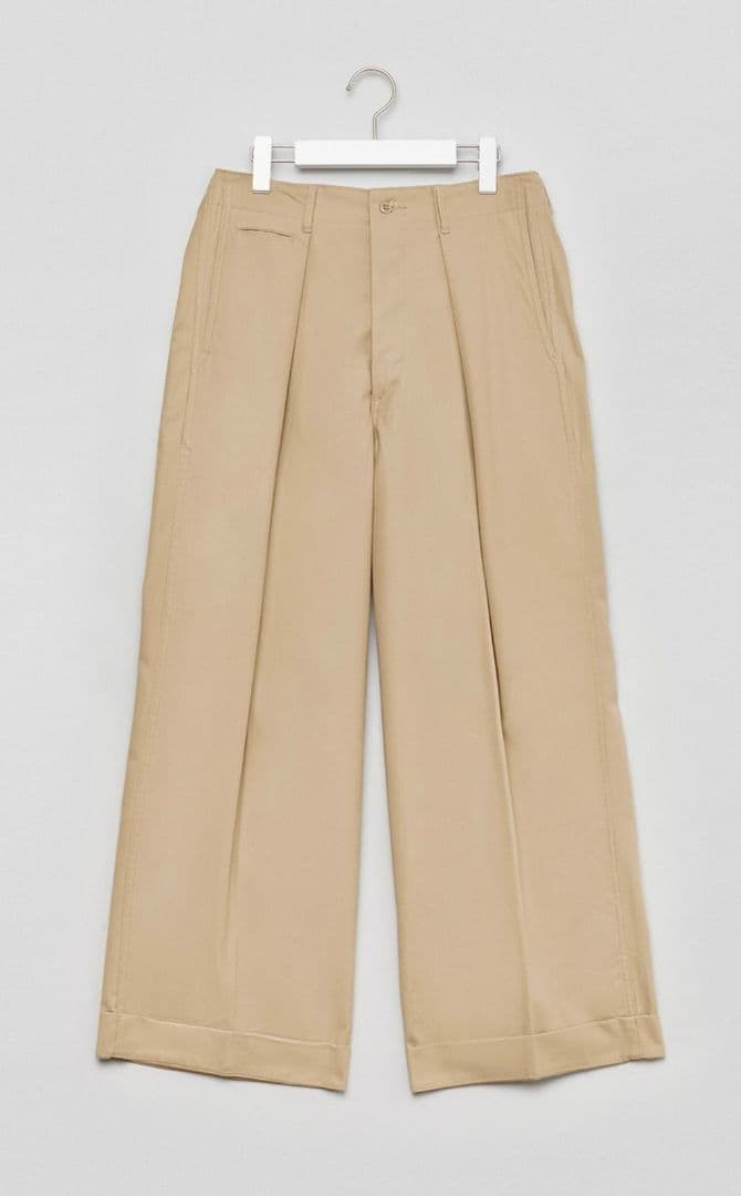 【markaware】41KHAKI WIDE ワイドパンツ チノパンツ