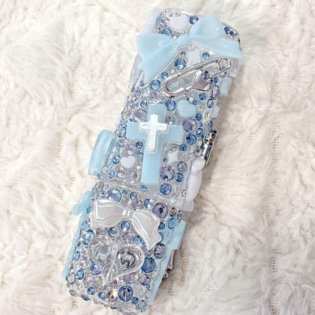 iQOSイルマワン 水色×シルバー チャーム付き ヒートスティック 2点おまとめ