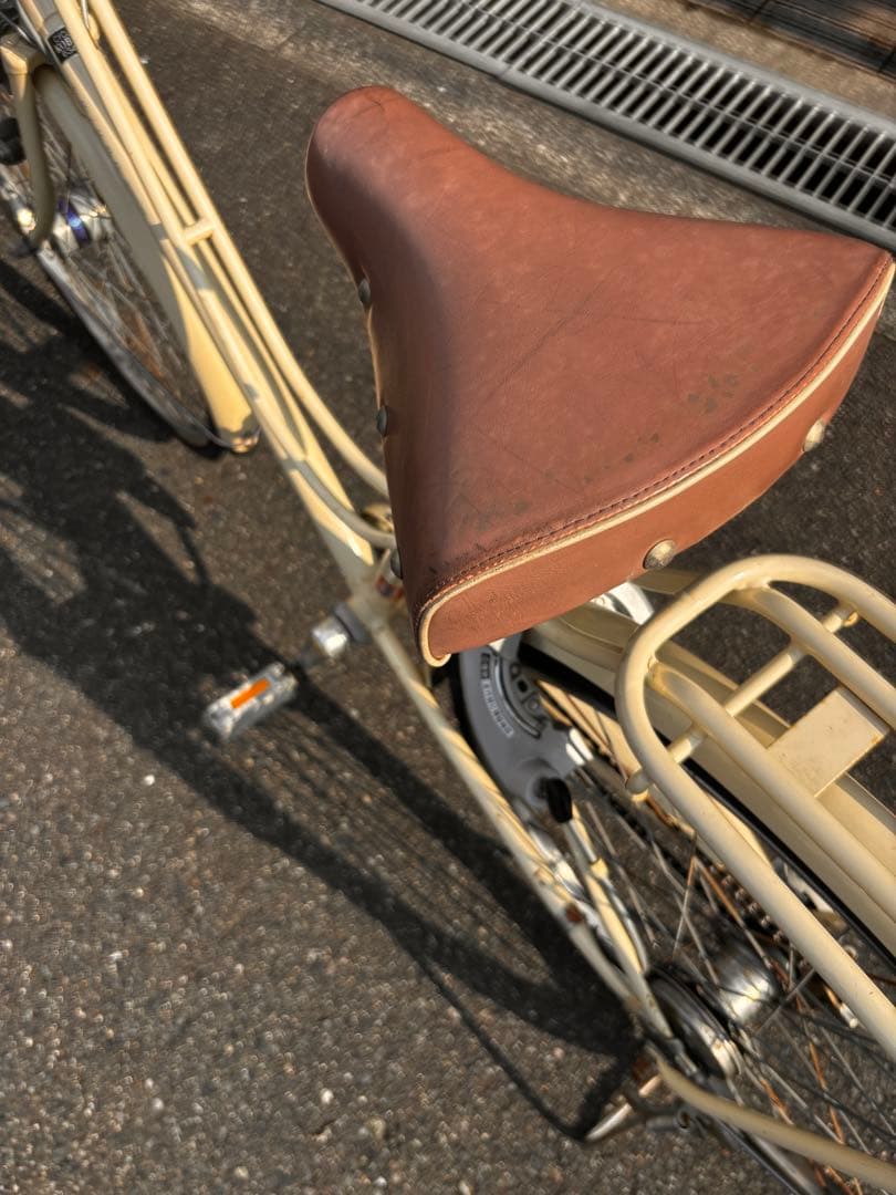 引き取り専用価格　ブリヂストン　ママチャリ　自転車　本体　カジュナ　ベージュ
