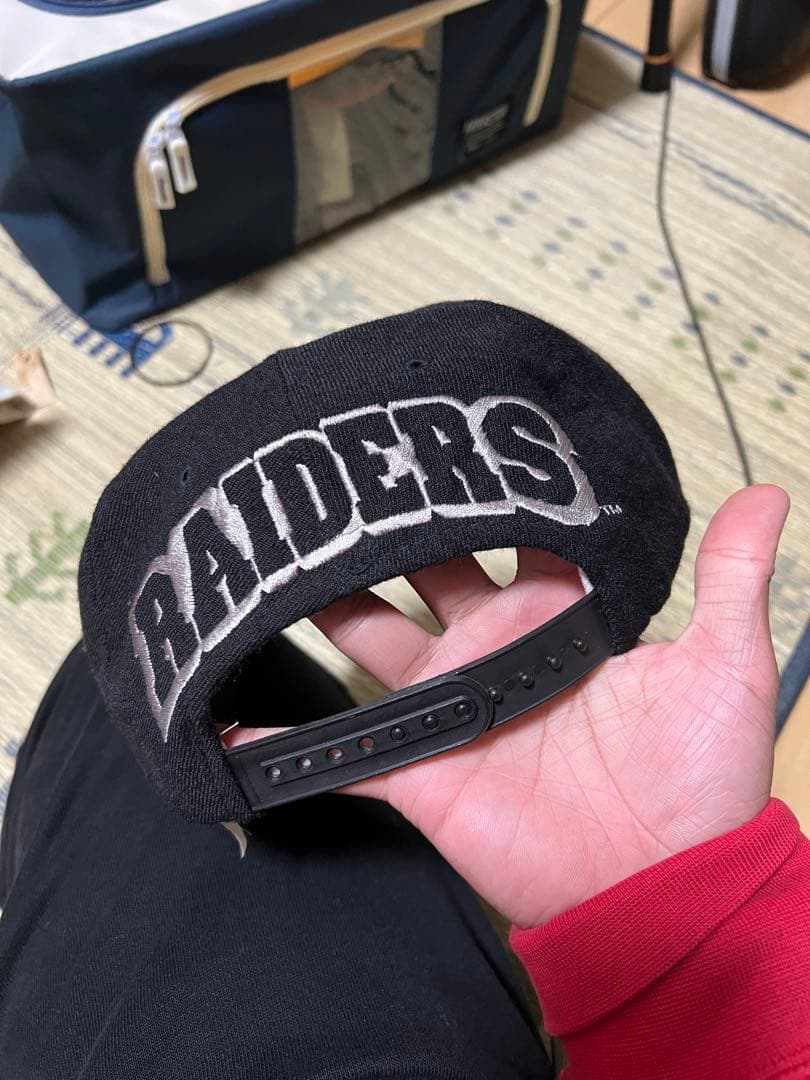 RAIDERS ブラックキャップ スナップバック 90s