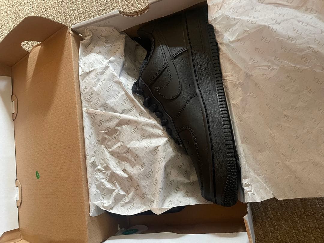 NIKE AIR FORCE 1 '07 BLACK/BLACK 23センチ