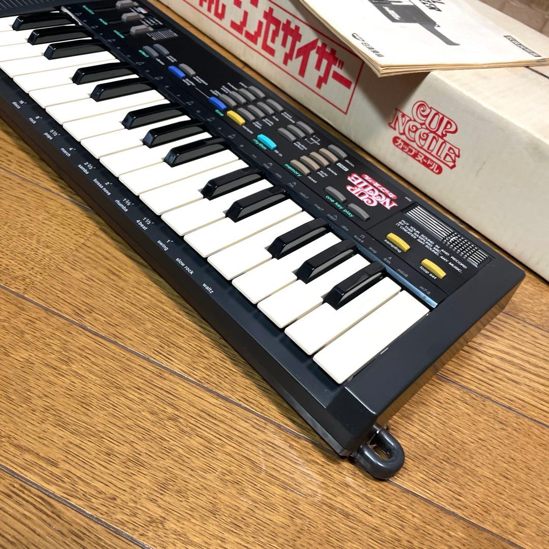 【動作ＯＫ】希少 CASIO 日清カップヌードル シンセサイザー サンプリング