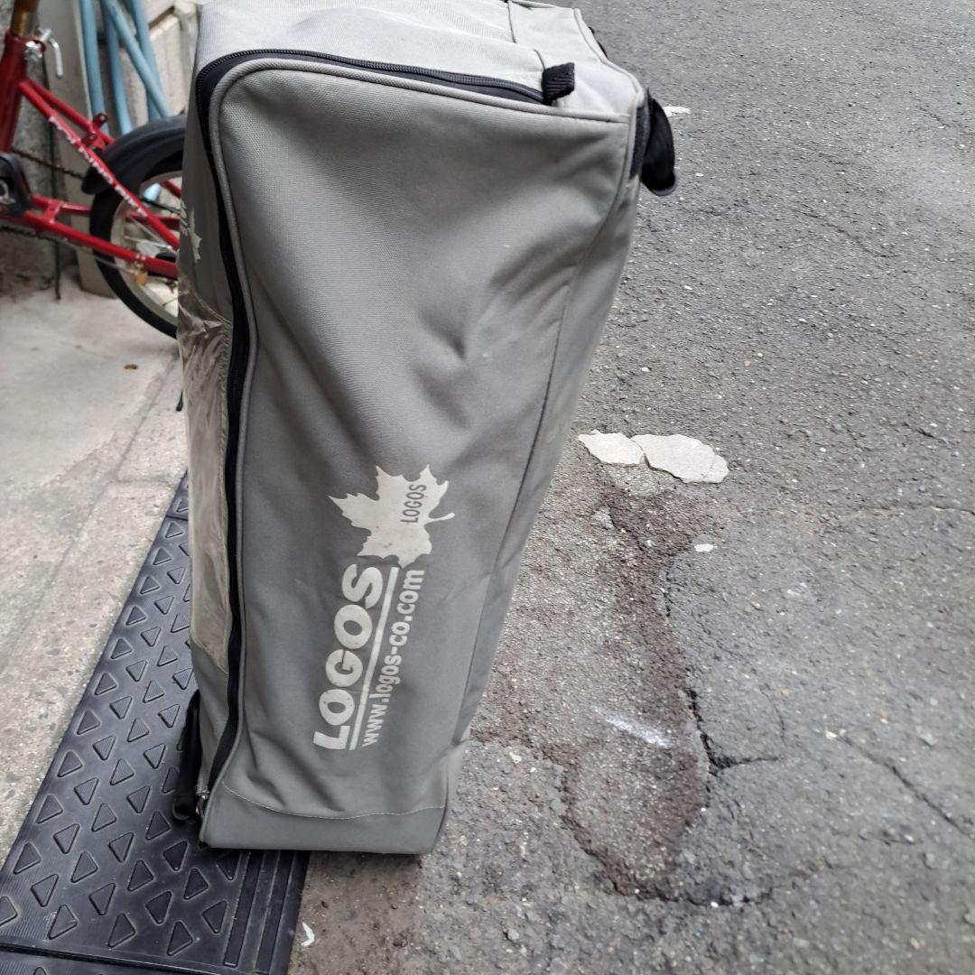 LOGOS アウトドアチェアセット グレー テーブル付き