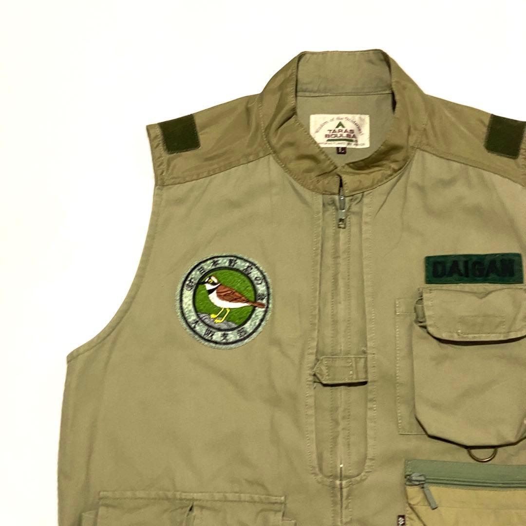 タラスブルバ/日本野鳥の会　フィッシングベスト　ユーティリティ　レア　当時物
