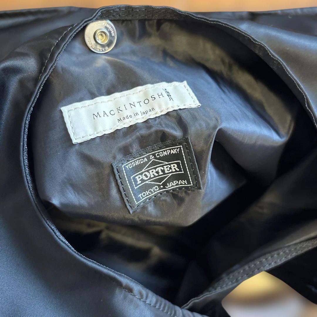 マッキントッシュxポーター　パッカブルトート　ブラック