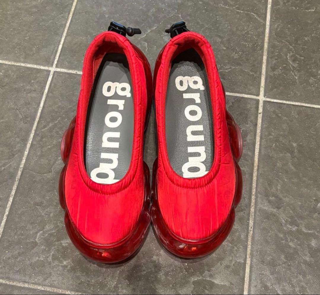 grounds グラウンズ MOOPIE PUMPS RED 24cm