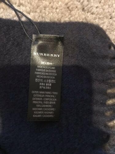 最終值下 Burberry 正規品 カシミヤ100% ITALY