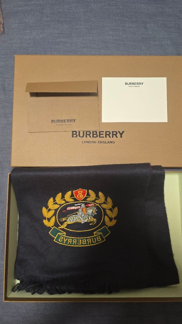 最終值下 Burberry 正規品 カシミヤ100% ITALY