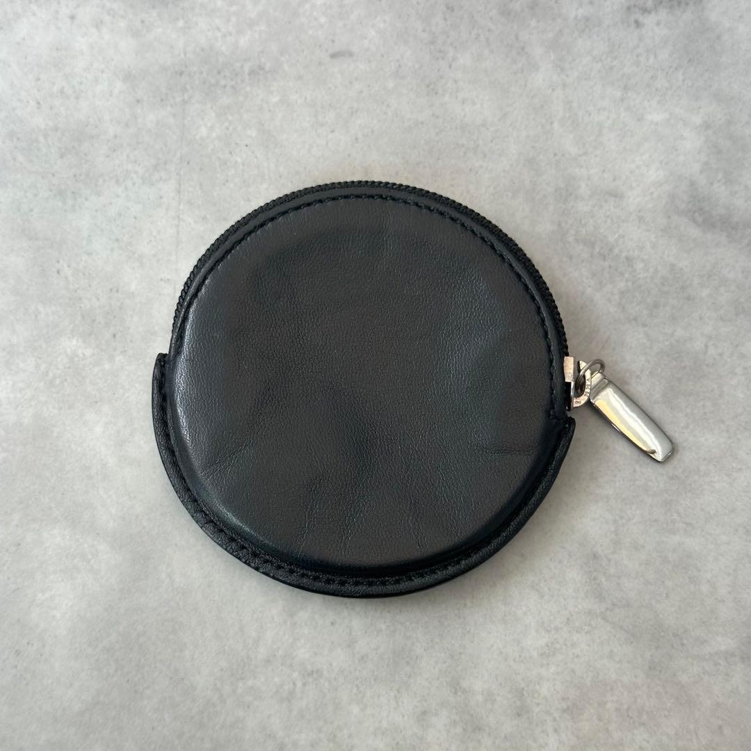 LOEWE アナグラム　ラウンド　ケース　本革レザー　黒