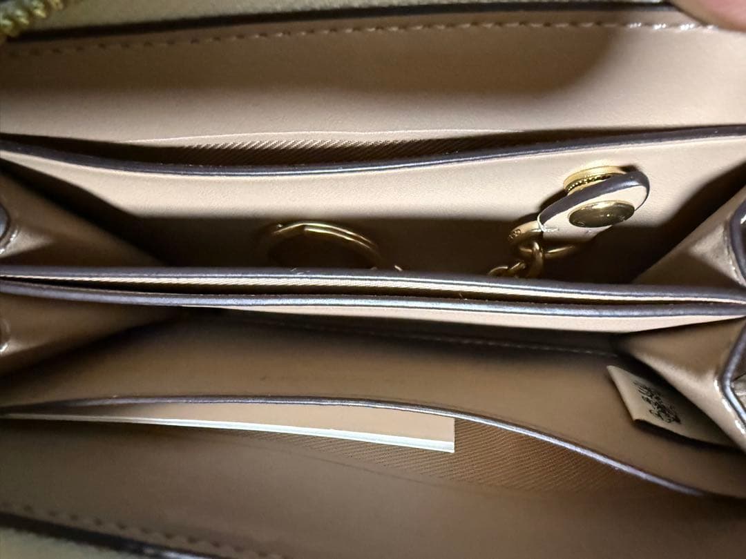 COACH 花柄 レザー キーケース