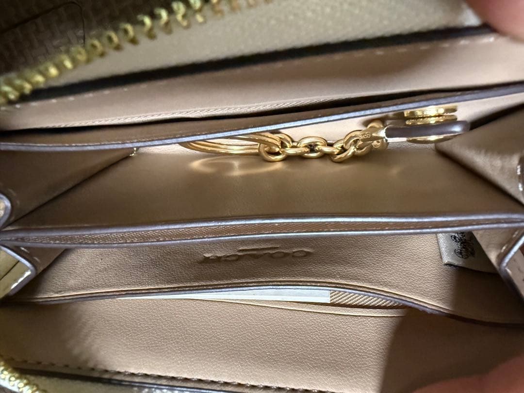 COACH 花柄 レザー キーケース