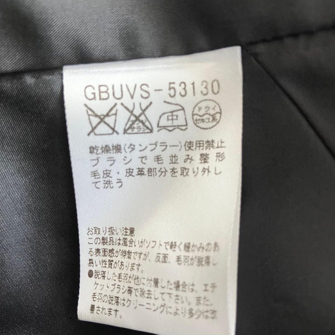 美品 シビラ ポンチョ ショートコート ウールアンゴラ ブルーフォックスファーM