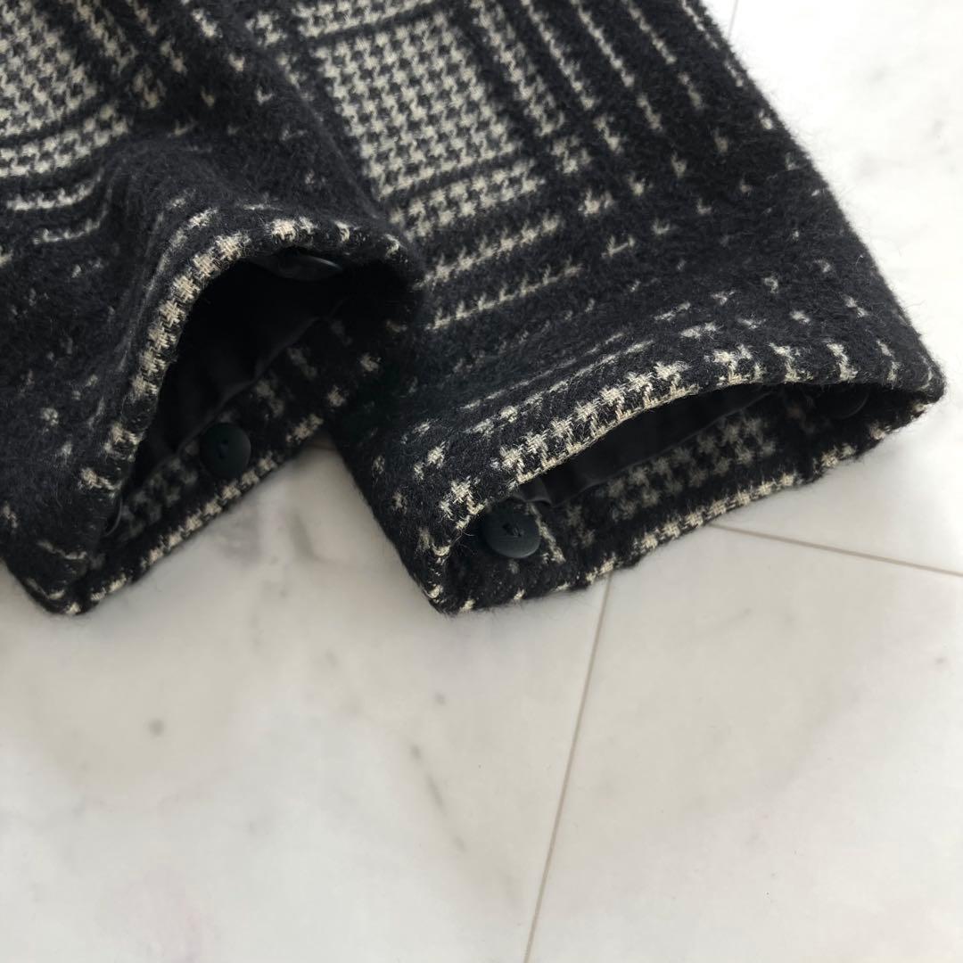 美品 シビラ ポンチョ ショートコート ウールアンゴラ ブルーフォックスファーM