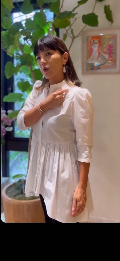 pii様　ボーダーズアットバルコニー　GATHER SHIRT TUNIC