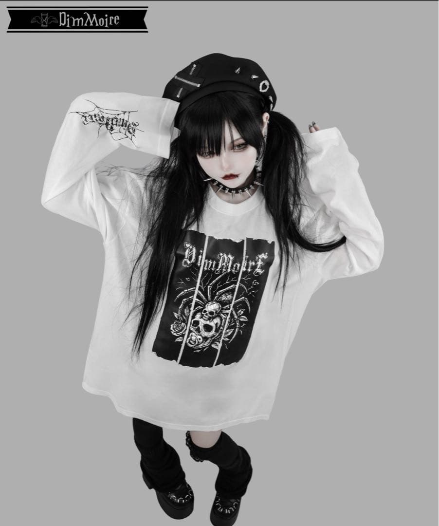DimMoire Webbed Lullaby ロンT【White】