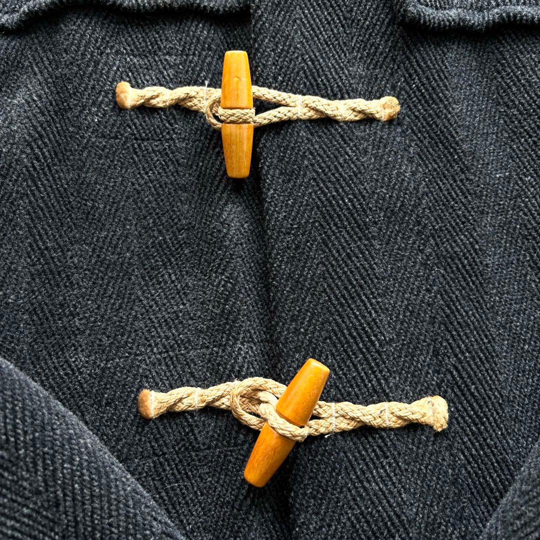 グローバーオール モンティ ダッフルコート ヘリンボーン ムーアブルック 黒