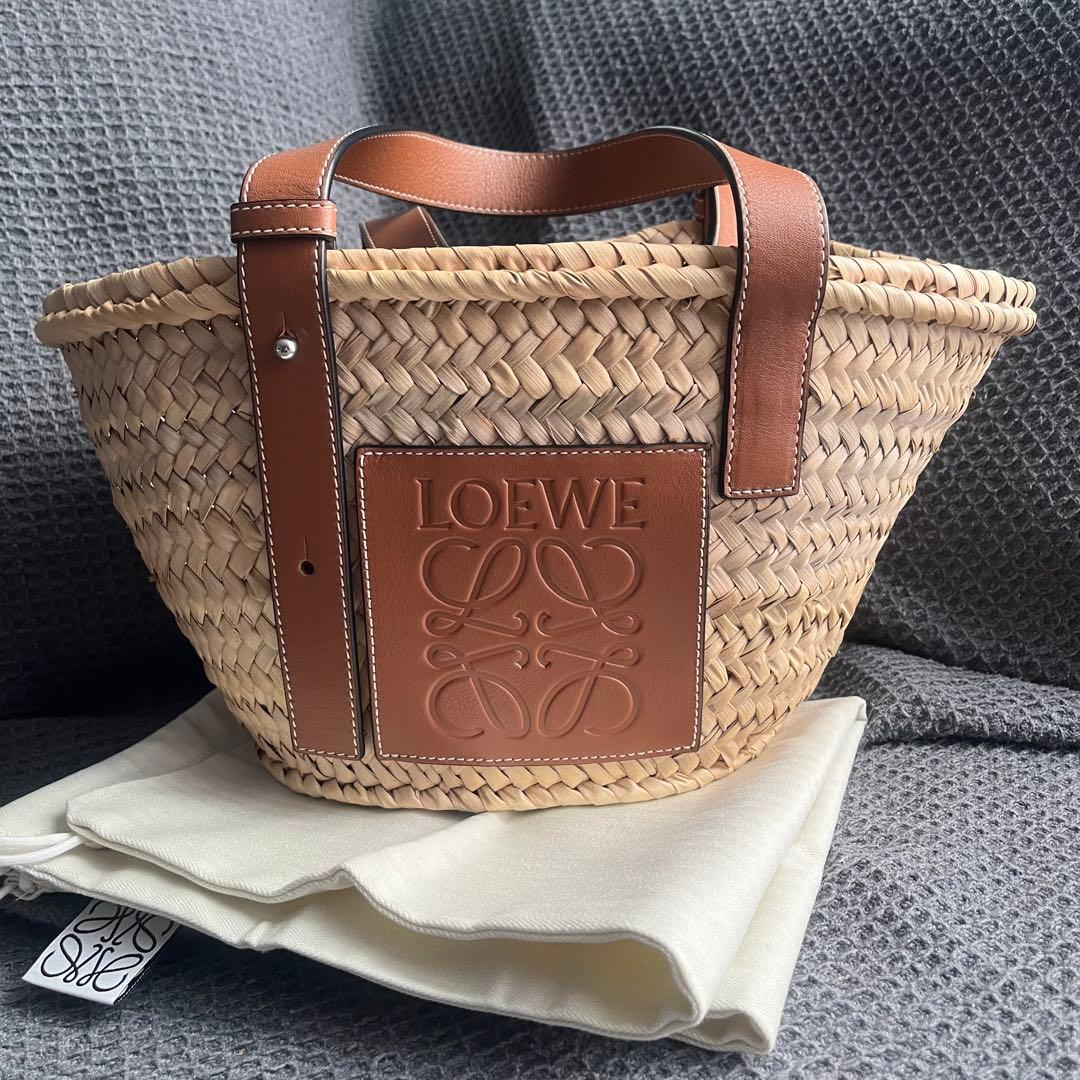 【あっかーね】 ロエベ LOEWE カゴバッグ スモール ナチュラル