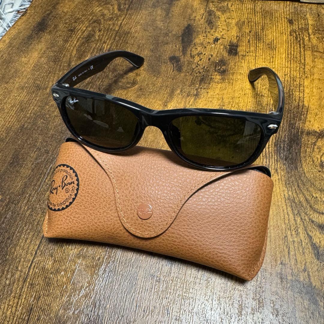 【定番】最安美品Ray-BanレイバンNew Wayfarer RB2132-F