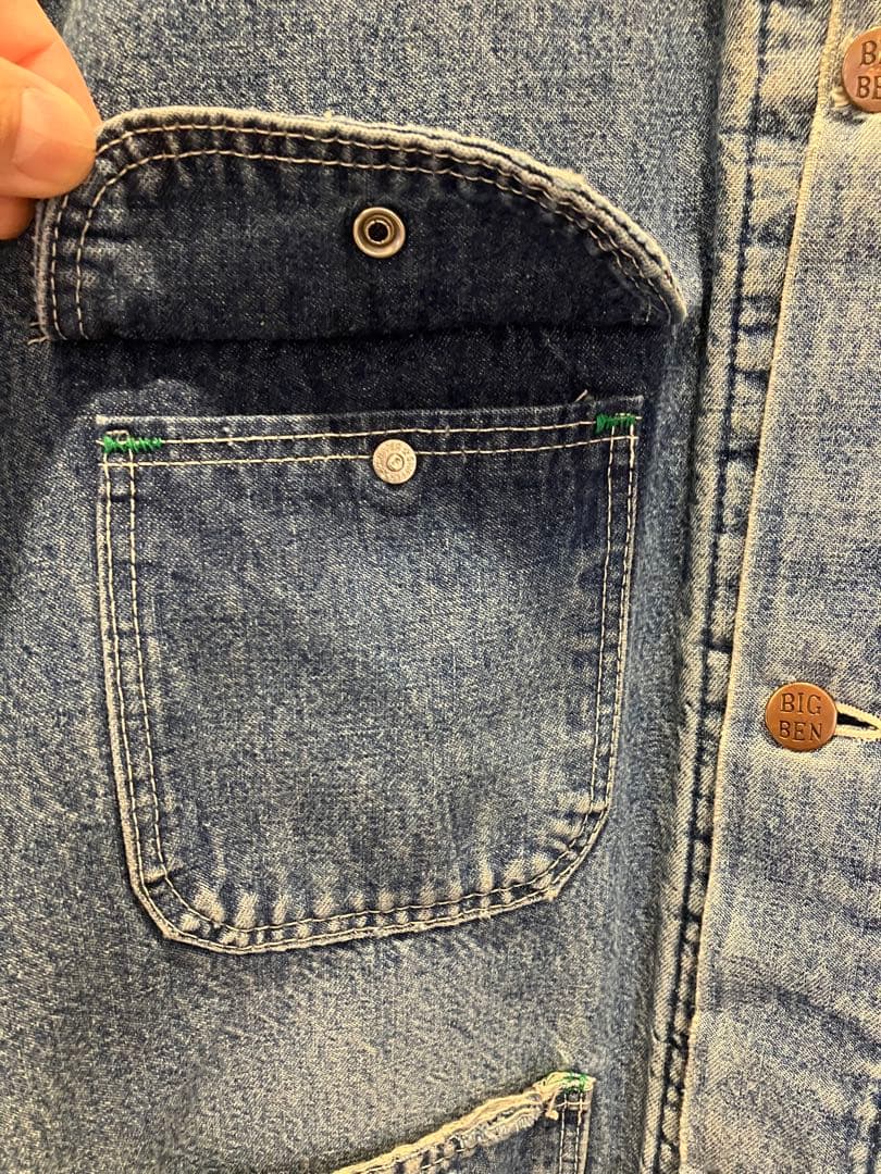 り*と様 BIG BEN デニムカバーオール ジャケット ブランケットライナー