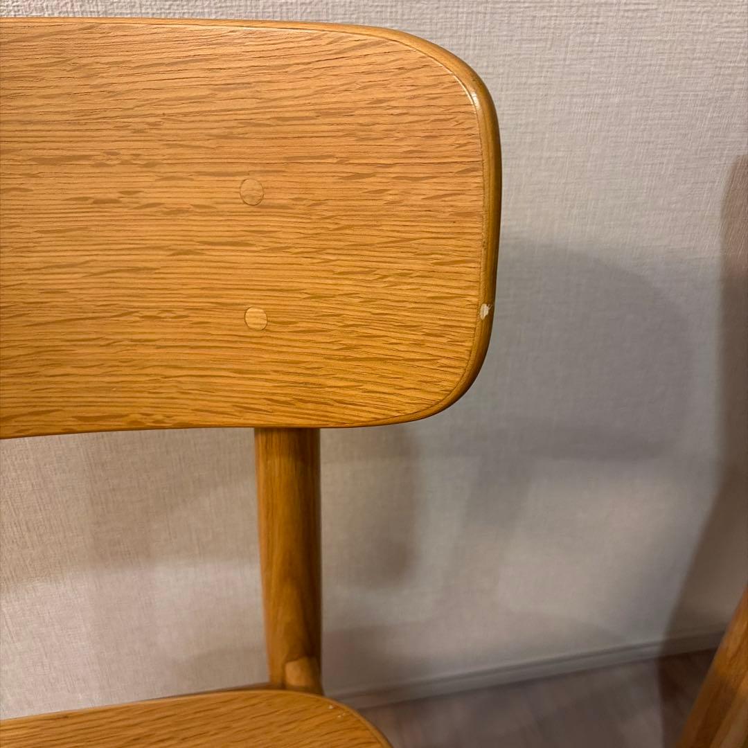 最終値下げ【無印良品】ダイニングチェア　ラウンドチェア・オーク材