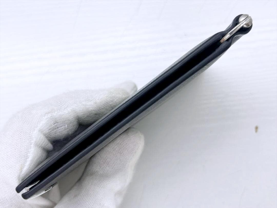 美品　MONTBLANC　モンブラン　グレインレザー　マネークリップ　黒