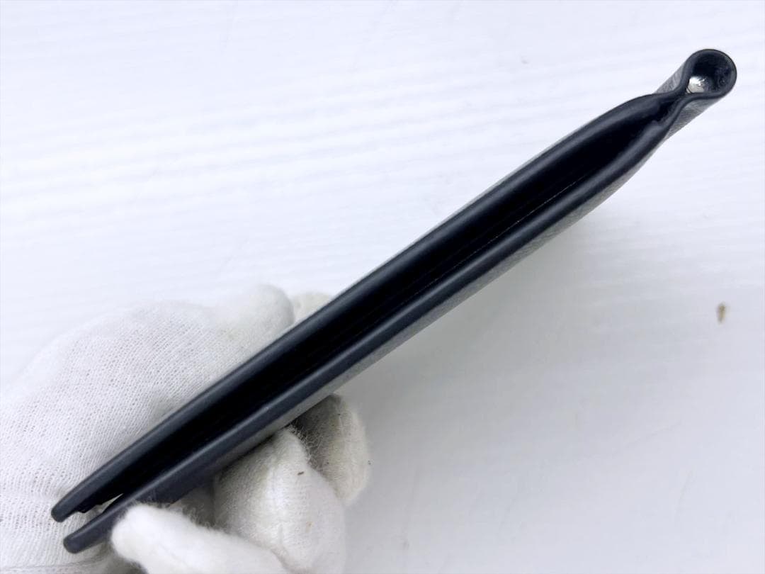 美品　MONTBLANC　モンブラン　グレインレザー　マネークリップ　黒