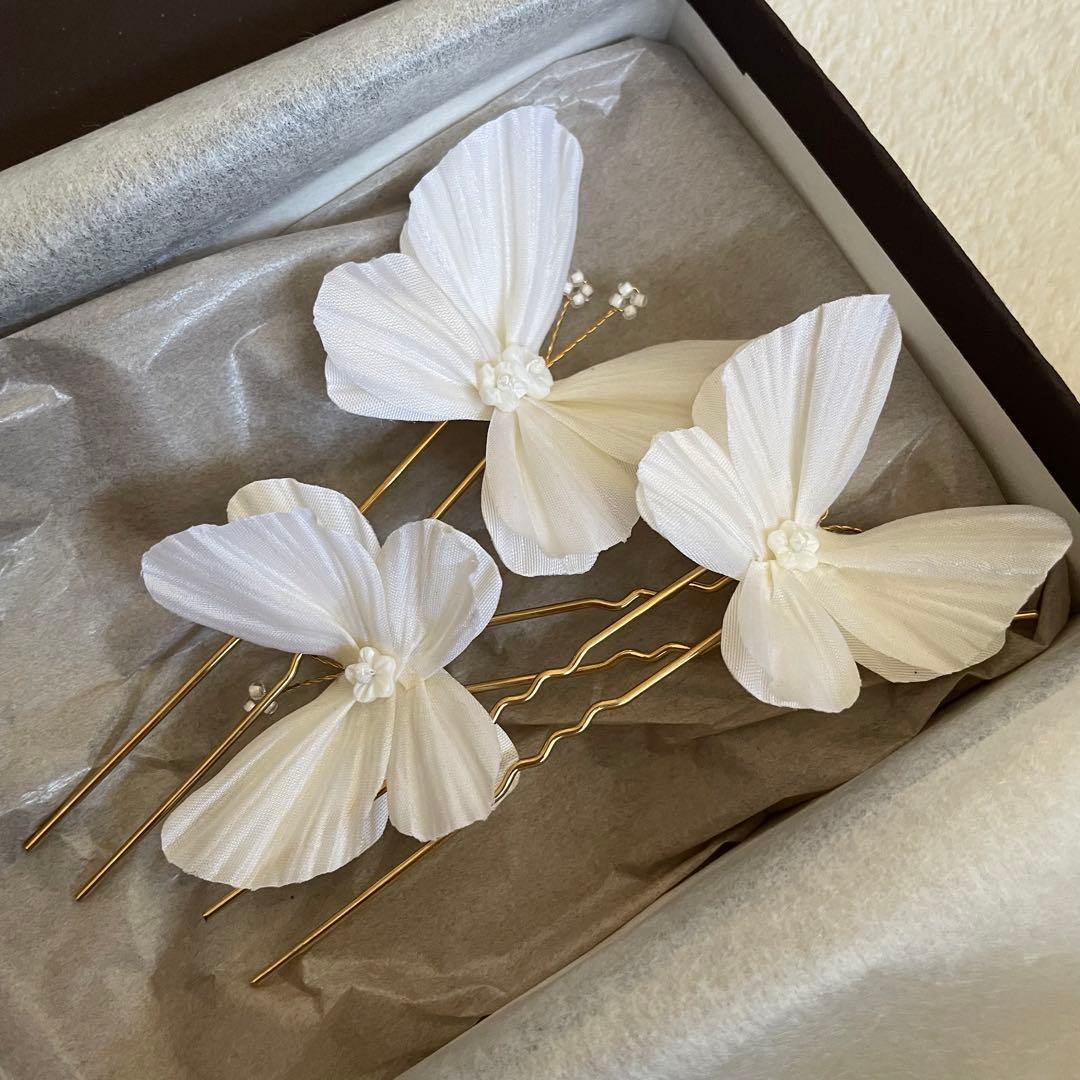 【しらたま】orgablanca カプリピン　蝶々