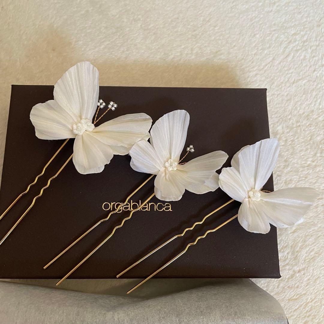 【しらたま】orgablanca カプリピン　蝶々