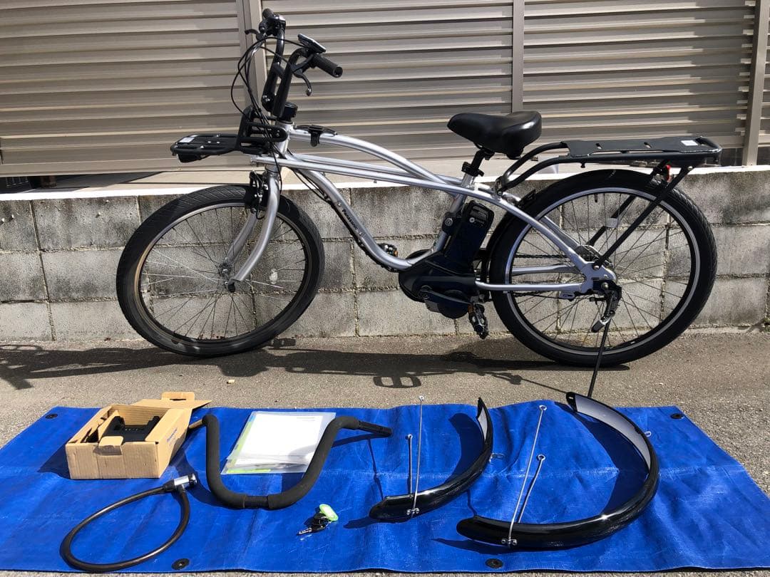 引き取り限定　パナソニック　BP02 ビームス　シルバー　電動自転車