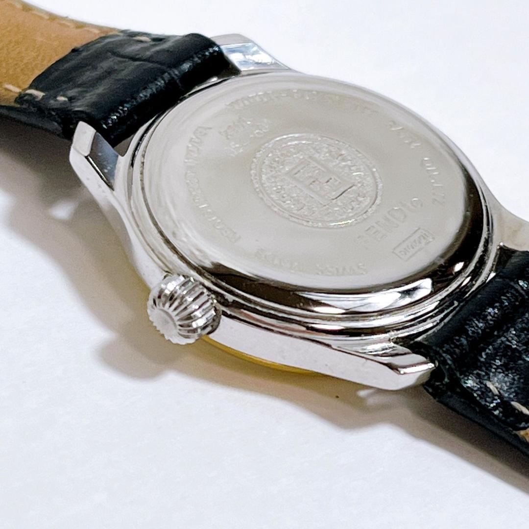 FENDI 電池交換済み　210L クォーツ デイト コンビカラー 黒文字盤