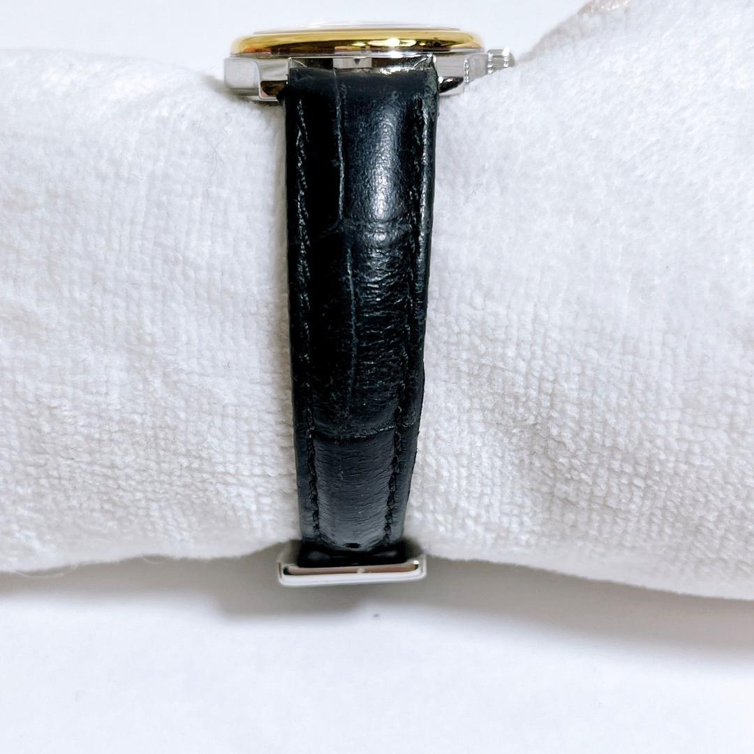 FENDI 電池交換済み　210L クォーツ デイト コンビカラー 黒文字盤