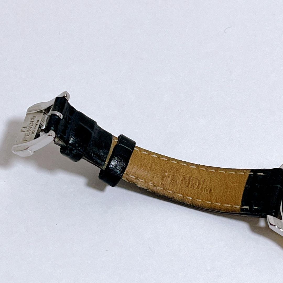 FENDI 電池交換済み　210L クォーツ デイト コンビカラー 黒文字盤