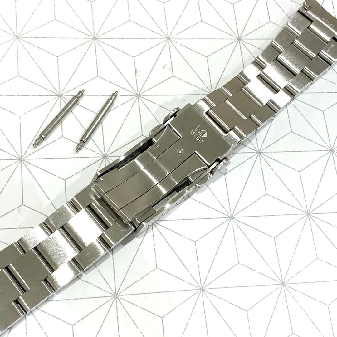 タイコノート 22mm MIL-TAT ステンレスベルト for セイコー5