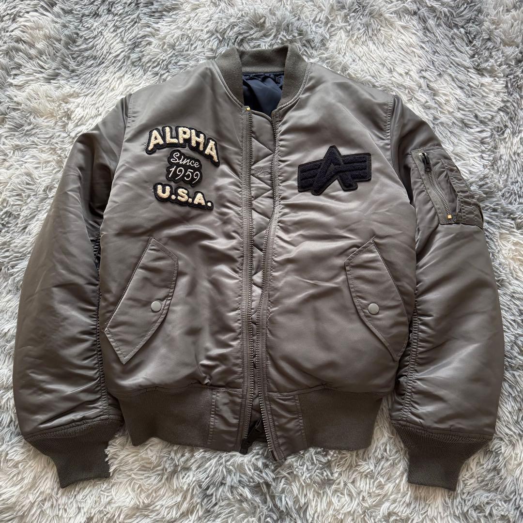 ALPHA INDUSTRIES アルファ MA-1 フライトジャケット S