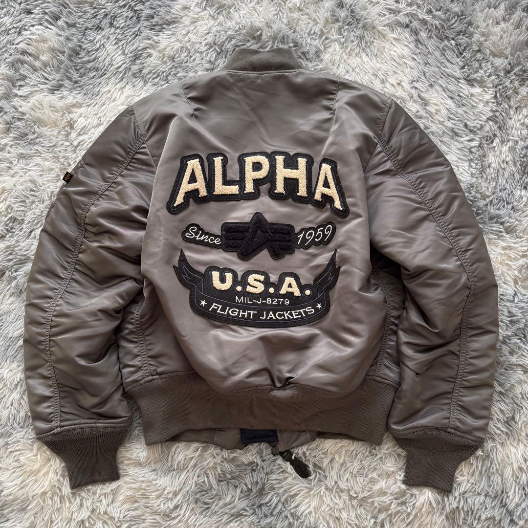 ALPHA INDUSTRIES アルファ MA-1 フライトジャケット S