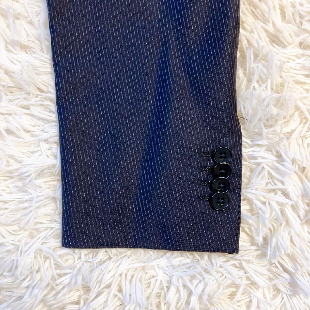 【黒タグ】Ermenegildo Zegna　スーツ　ネイビー　46　MILA