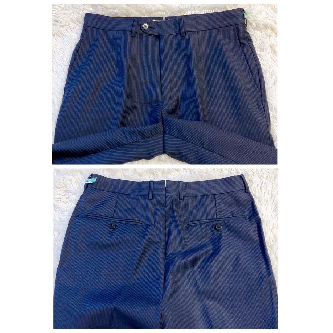 【黒タグ】Ermenegildo Zegna　スーツ　ネイビー　46　MILA