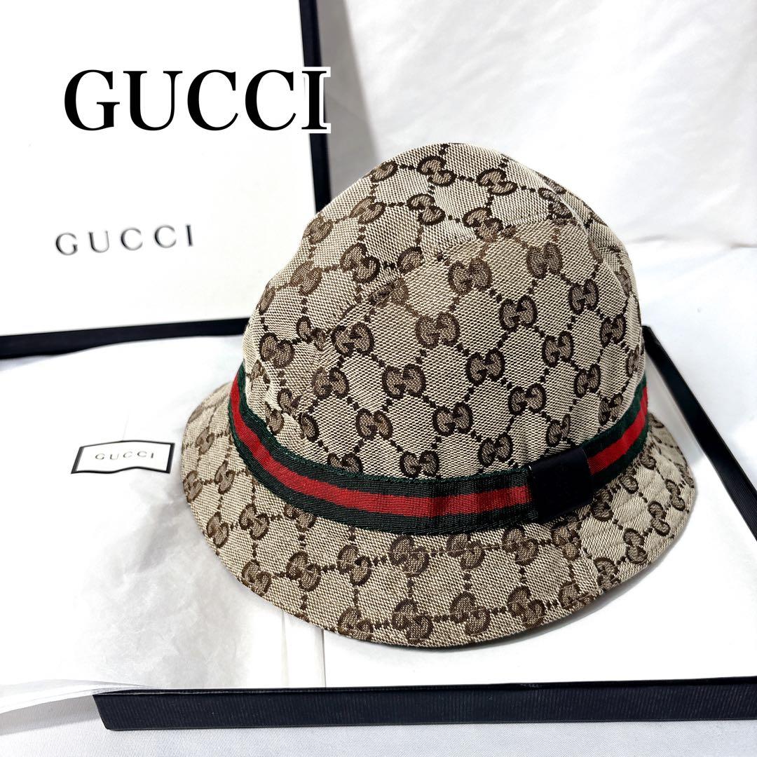 帽子 GUCCI 00's Sherry line GG bucket hat