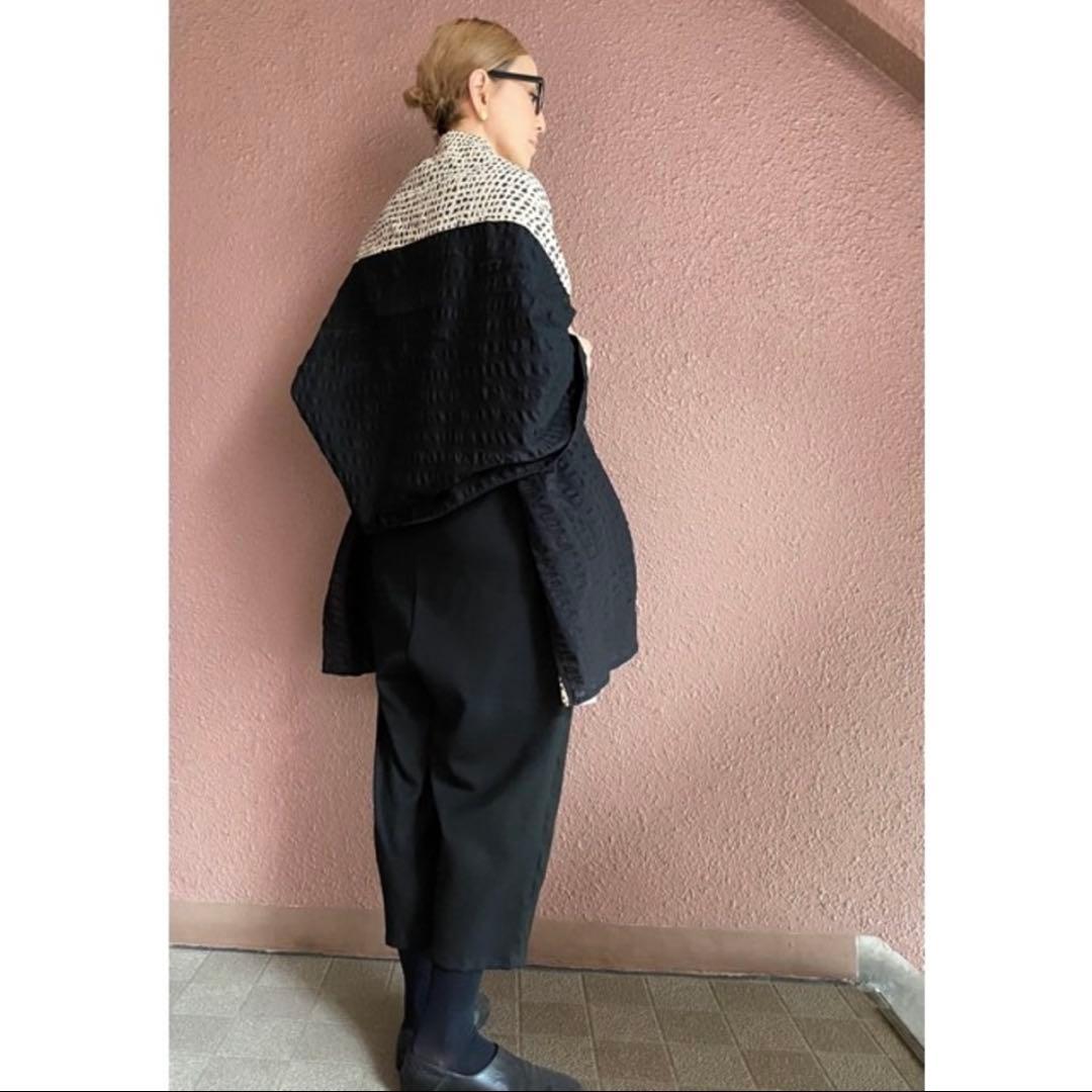 ＊人気作家rataさん＊超ふわふわ大判ビッグストール＊黒＊オールシーズン