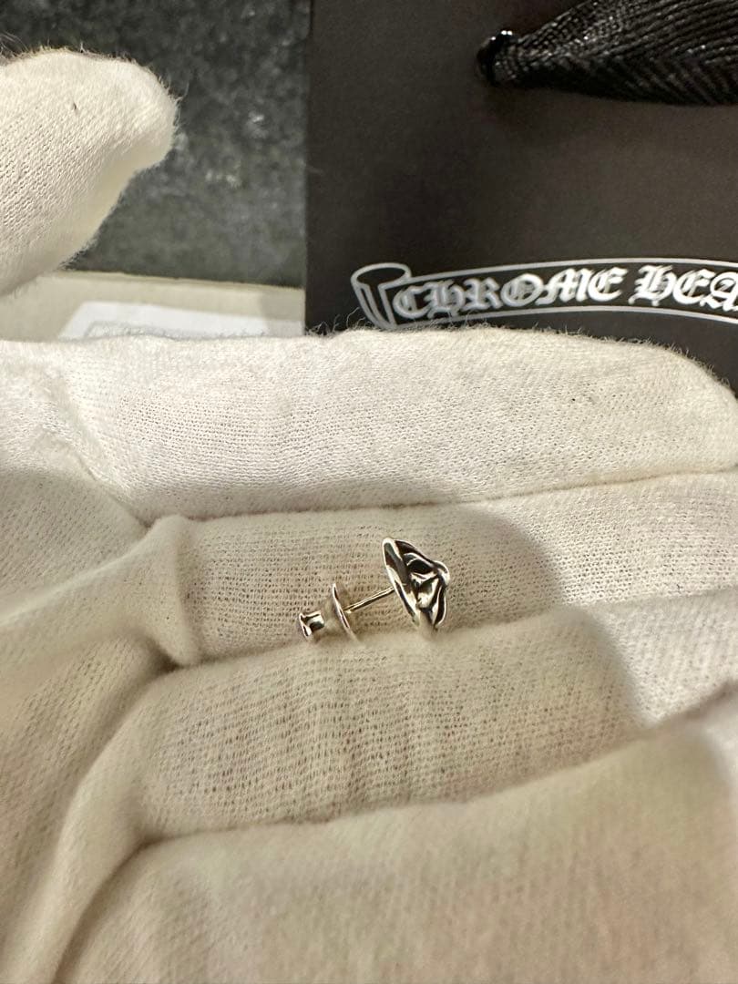 【新品】CHROME HEARTS クロムハーツ クロスボール スタッド ピアス